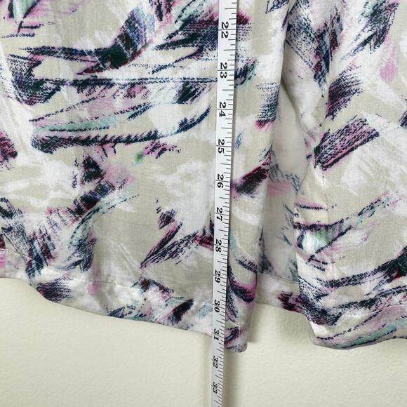 NWT IRO Kerim Skirt Size 8 Beige Purple Wrap Effect Drape Designer Casual Spring - Picture 16 of 16